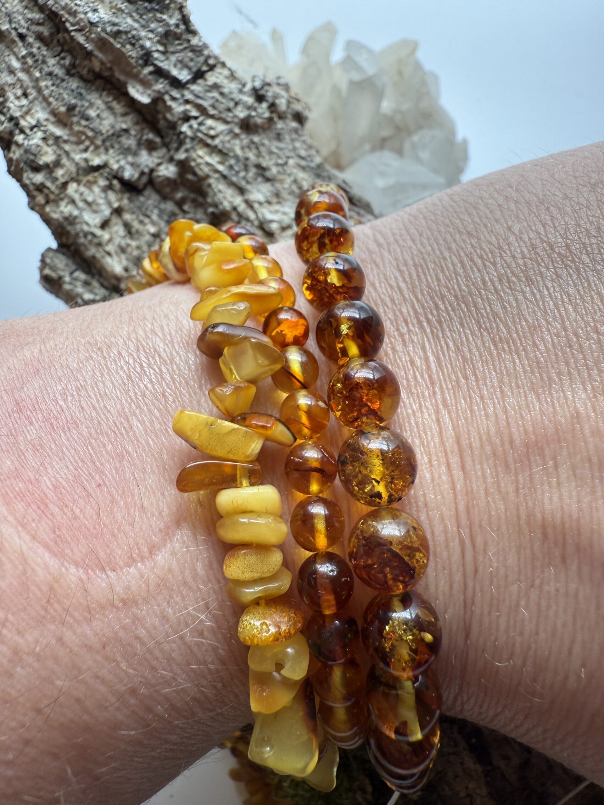 différentes formes ambre naturel