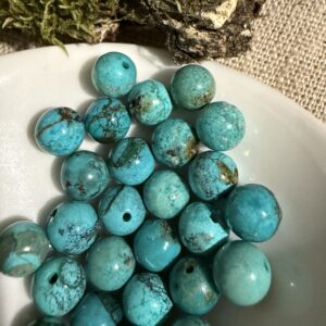 Perles en Chrysocolle-Azurite 7/8mm
