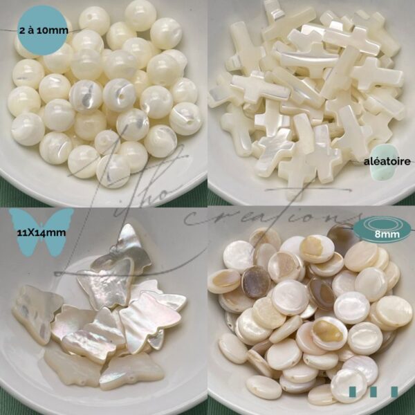 Perles en Nacre