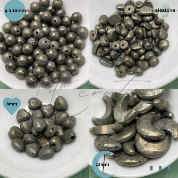 Perles en Pyrite