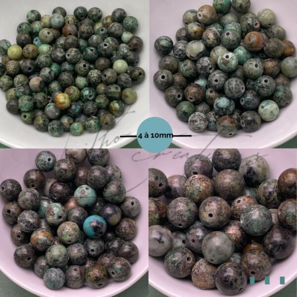 Perles en Turquoise Africaine