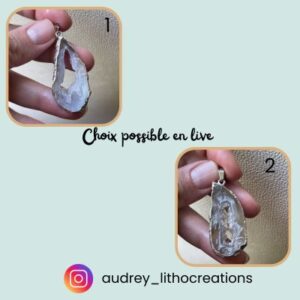 pendentifs agate druze
