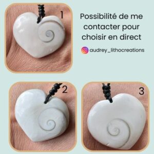 Pendentif cœur en œil de Shiva