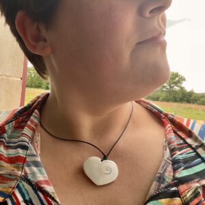Pendentif cœur en œil de Shiva