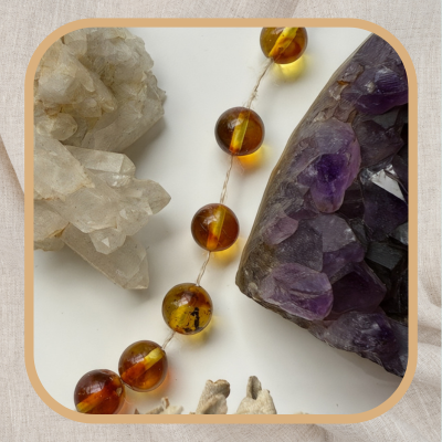 perles ambre naturel 6 mm